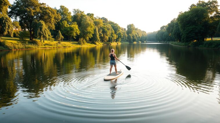 Stand-Up-Paddling auf der Alster