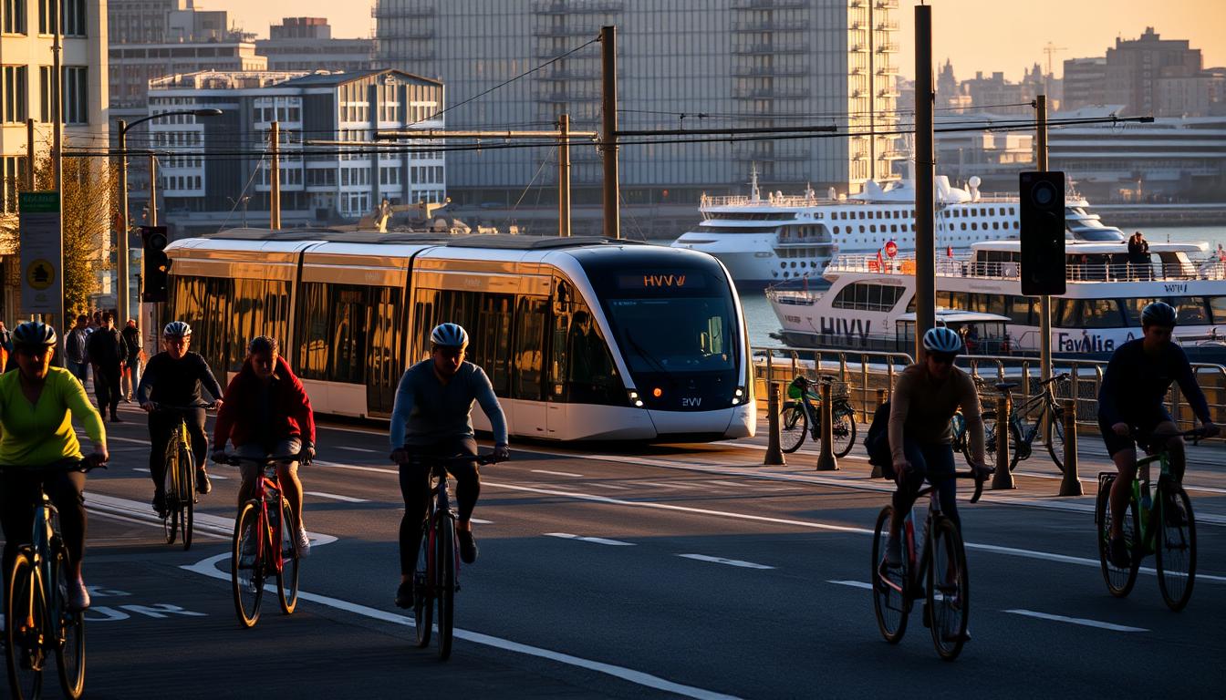 Radfahren, HVV, Fährlinien: Mobilität in Hamburg